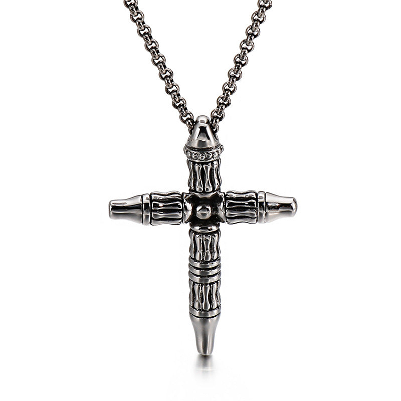 Gothic Titanium Steel Pendant for Men - Retro European and American Design