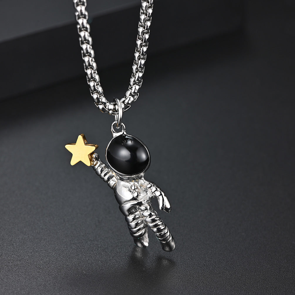 Hiphop Hip-Hop Trendy Man Necklace Stainless Steel Pendant