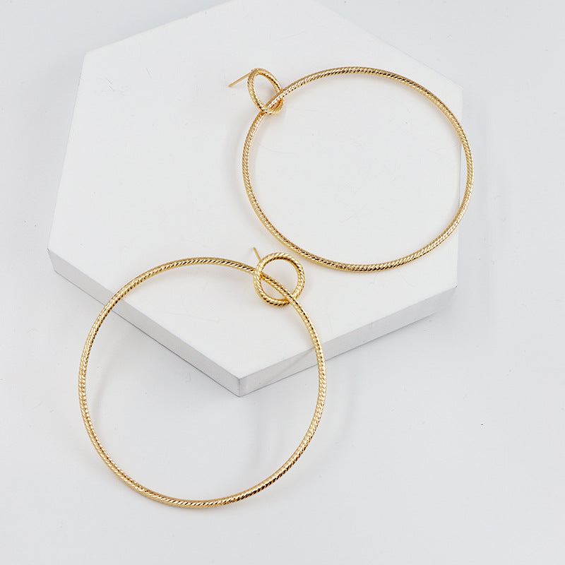 Bold Geometric Hoop Earrings - Vienna Verve Collection