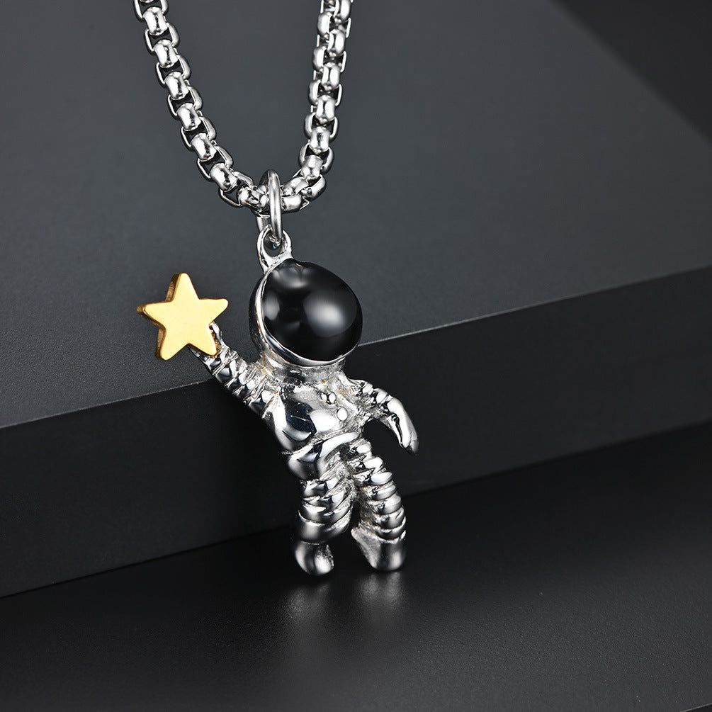 Hiphop Hip-Hop Trendy Man Necklace Stainless Steel Pendant
