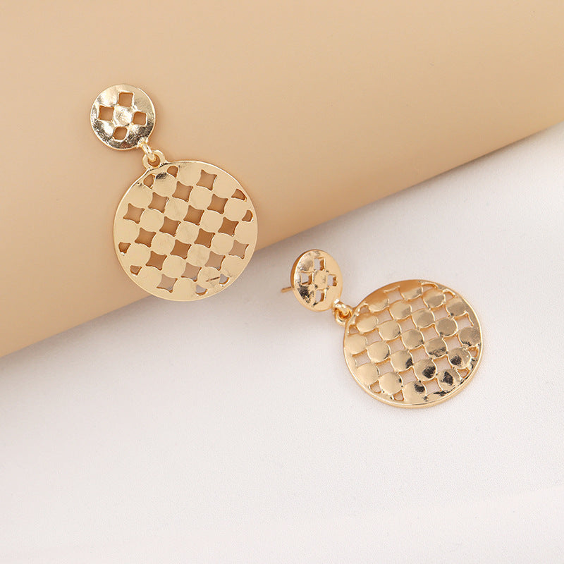 Exaggerated Geometric Circle Earrings - Vienna Verve Collection