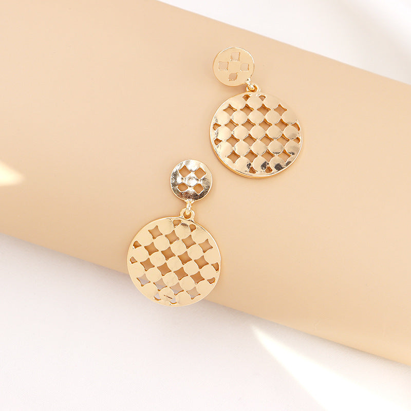 Exaggerated Geometric Circle Earrings - Vienna Verve Collection