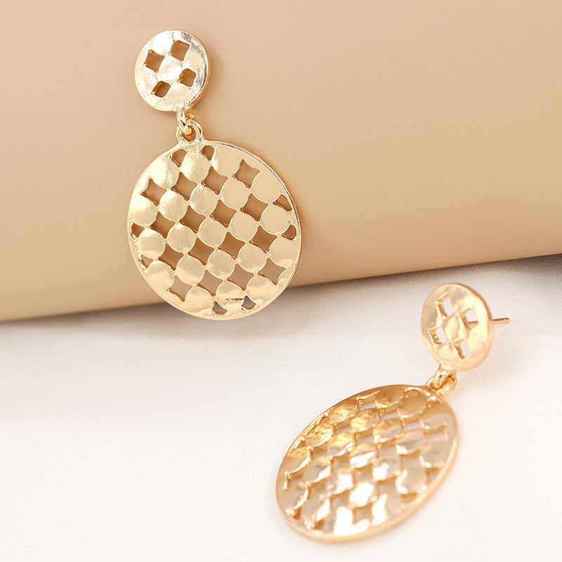 Exaggerated Geometric Circle Earrings - Vienna Verve Collection