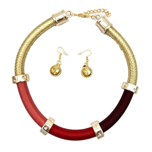 Savanna Rhythms Tribal Necklace with Amazonian Charm