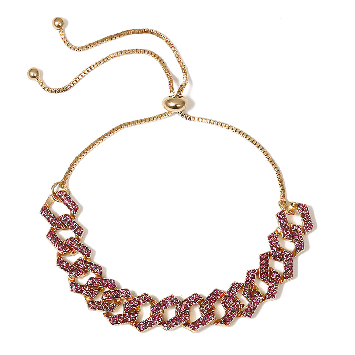 Inlaid Diamonds Necklace with Vienna Verve Chain by Punky Micro