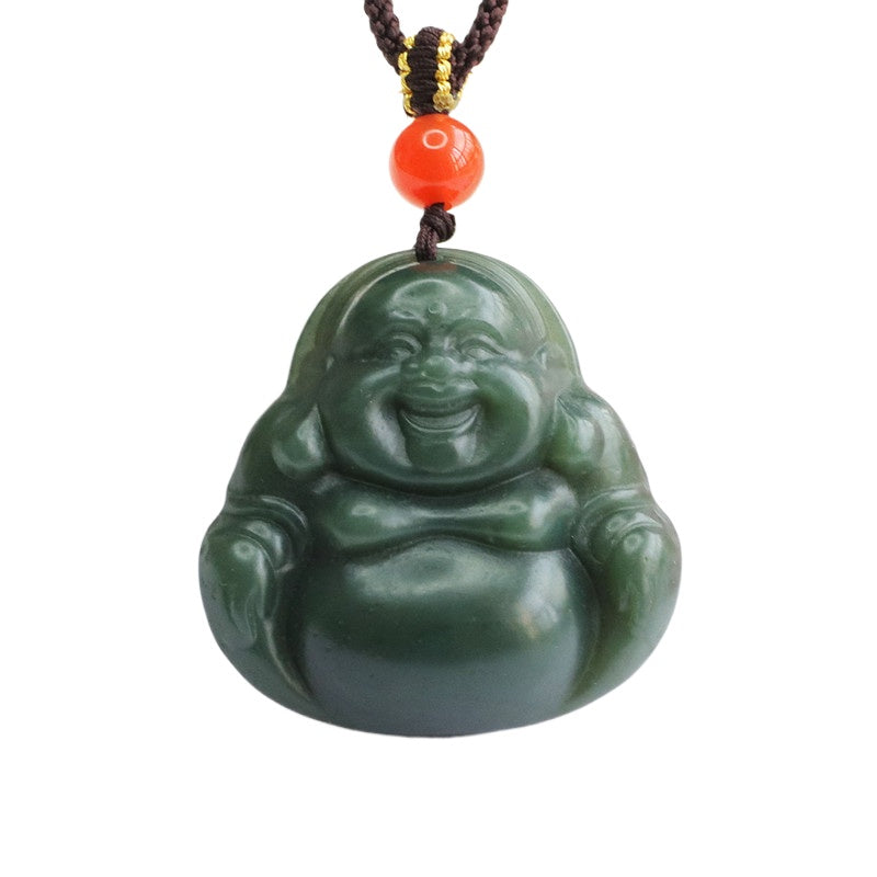 Taqing Hetian Jade Buddha Pendant