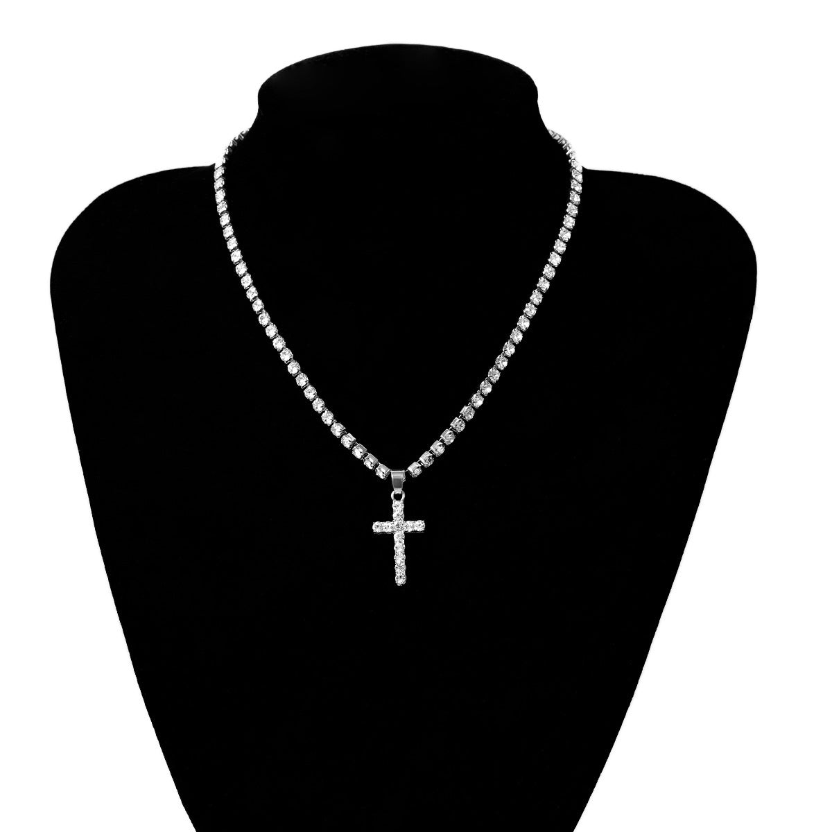 Gothic Beaded Necklace For Alternative Style Fans Planderful Vienna Verve Multi Layered Cross Statement