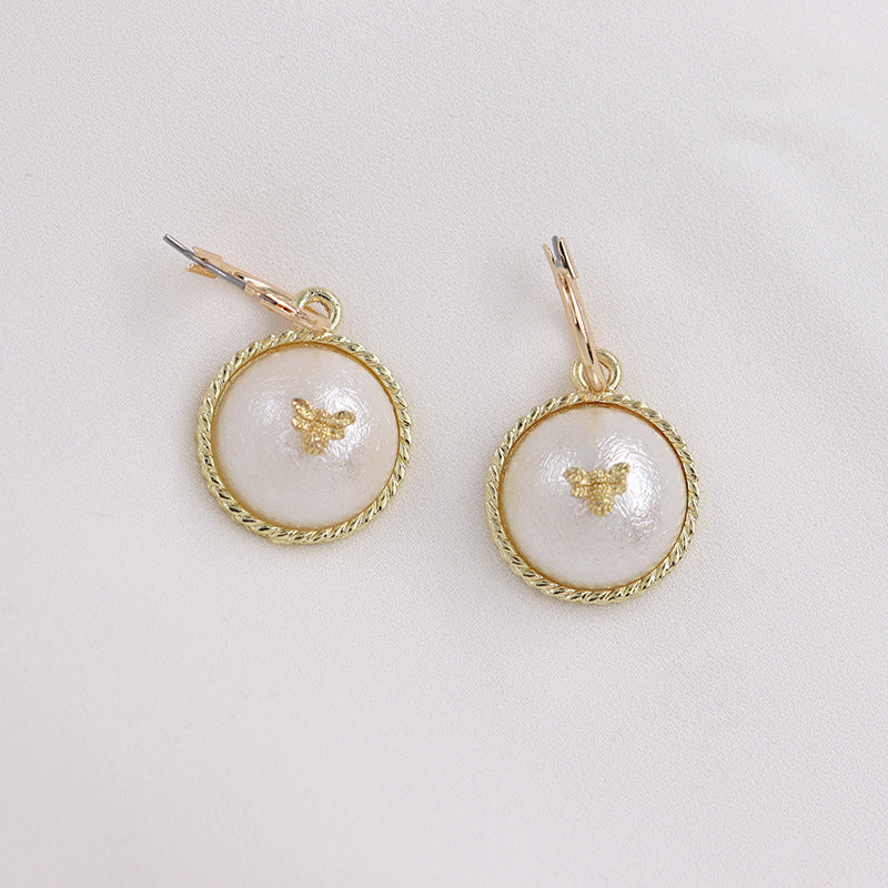 Fashion Forward Pearl Bee Earrings - Vienna Verve Collection
