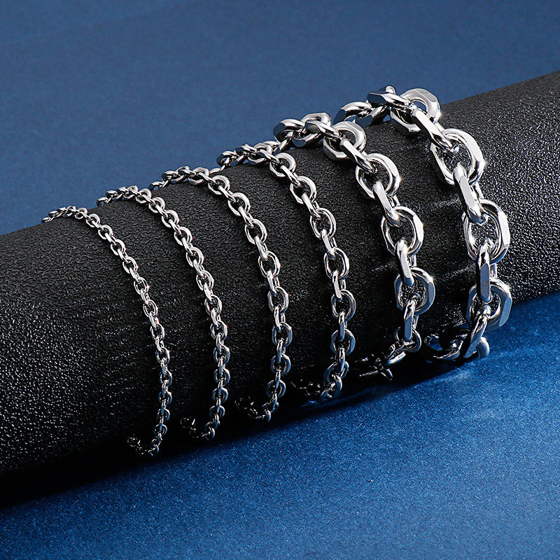 Punk Hip-Hop Stainless Steel – Interlocking O-Tide Unisex Titanium Steel Bracelet