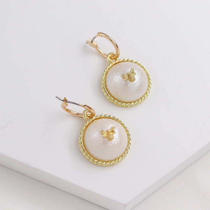 Fashion Forward Pearl Bee Earrings - Vienna Verve Collection