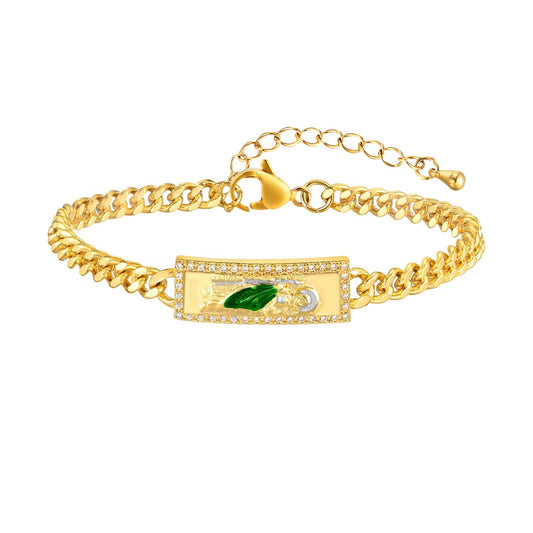 Bracelet Copper Material Gold Chain Gold Female & Male Neutral Models