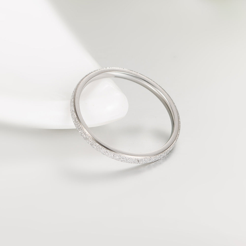 Titanium Steel Ring - Elegant Everyday Wear For Modern Women And Gift-Ready Packaging