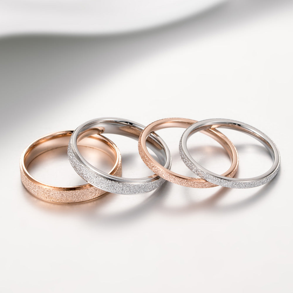 Titanium Steel Ring - Elegant Everyday Wear For Modern Women And Gift-Ready Packaging