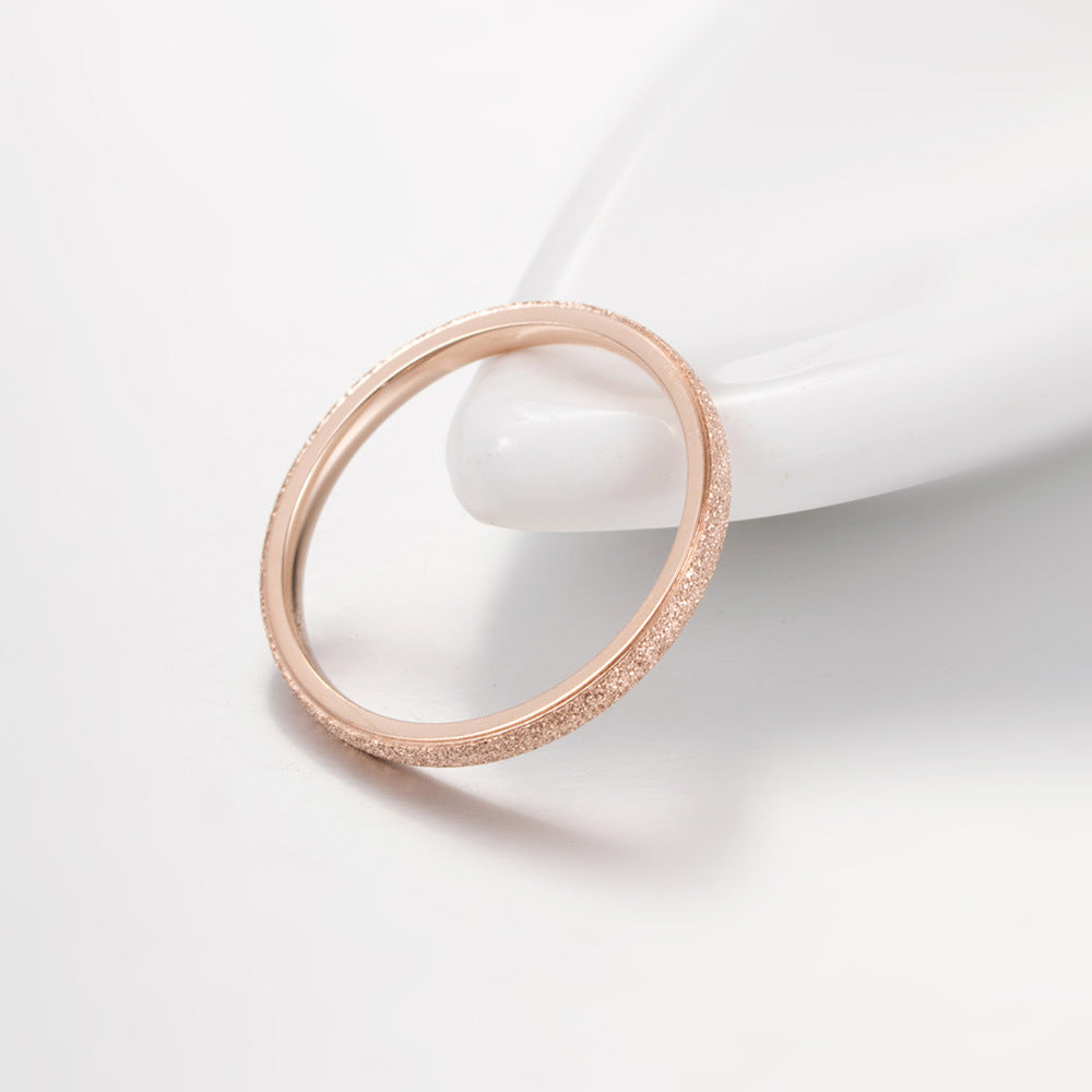 Titanium Steel Ring - Elegant Everyday Wear For Modern Women And Gift-Ready Packaging