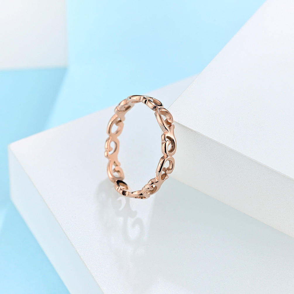 Amazon Supply Hollow Simple Female Tail Ring for Weddings