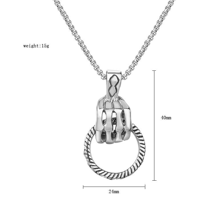 Demon Claw Titanium Steel Pendant Necklace