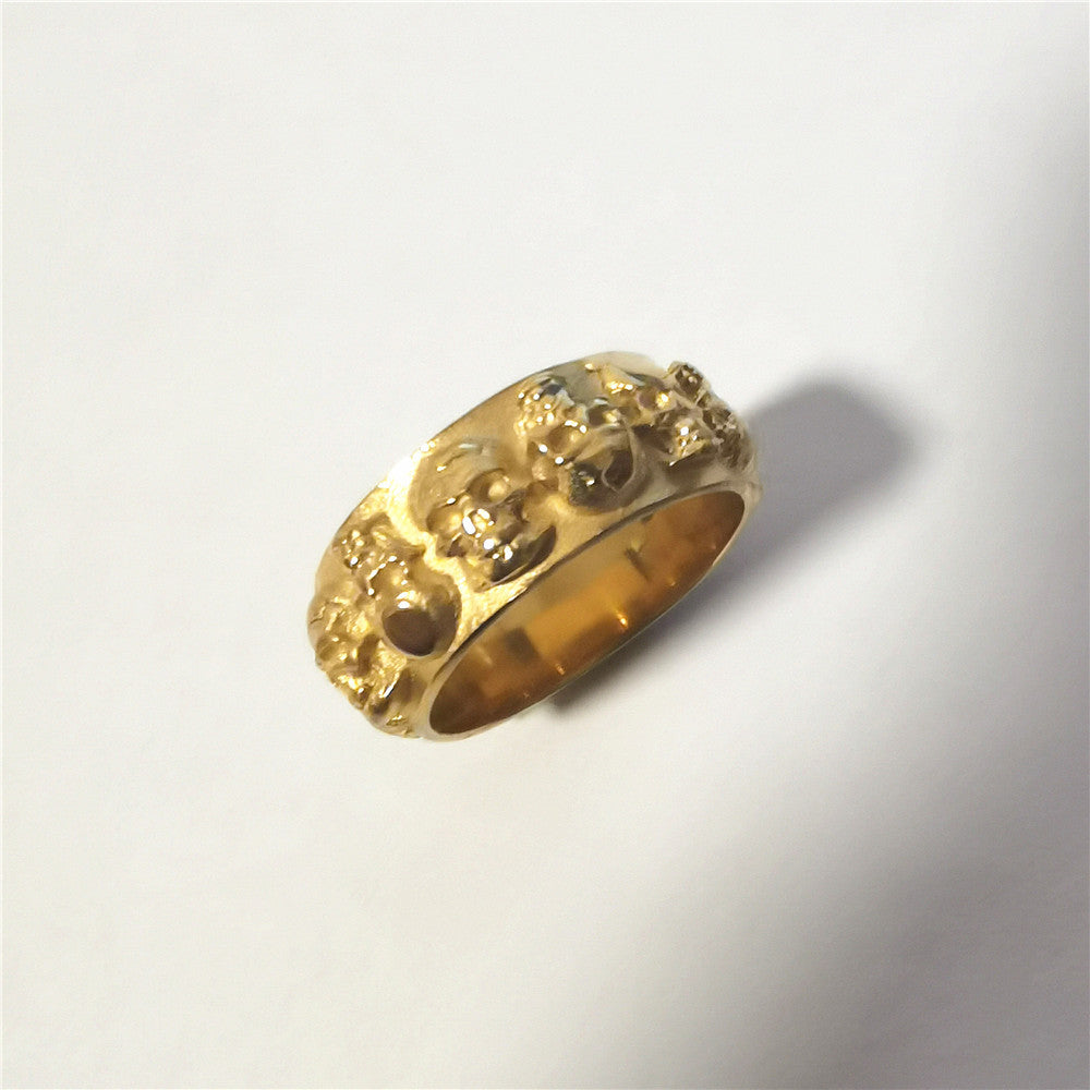 Punk Skull Statement Titanium Steel Ring