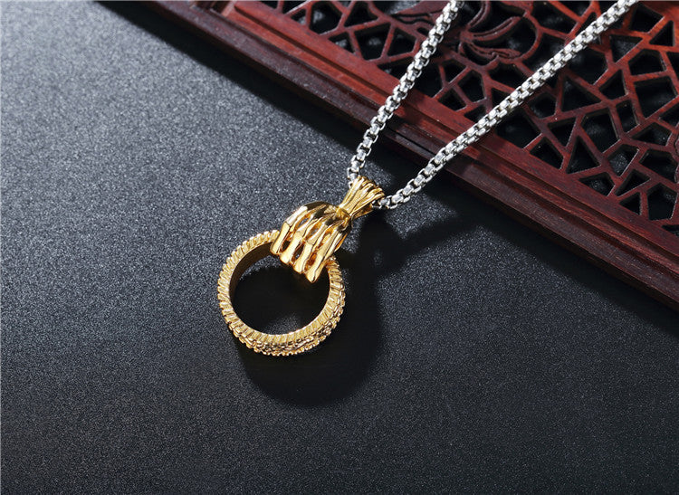 Demon Claw Titanium Steel Pendant Necklace