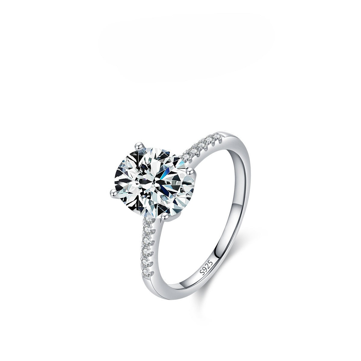 925 Sterling Silver Stacking Zircon Ring