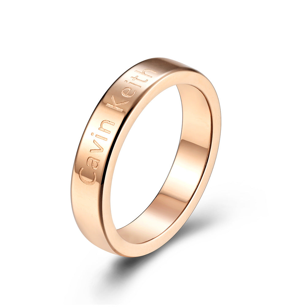 Gypsy-Inspired Stainless Steel Couple Ring