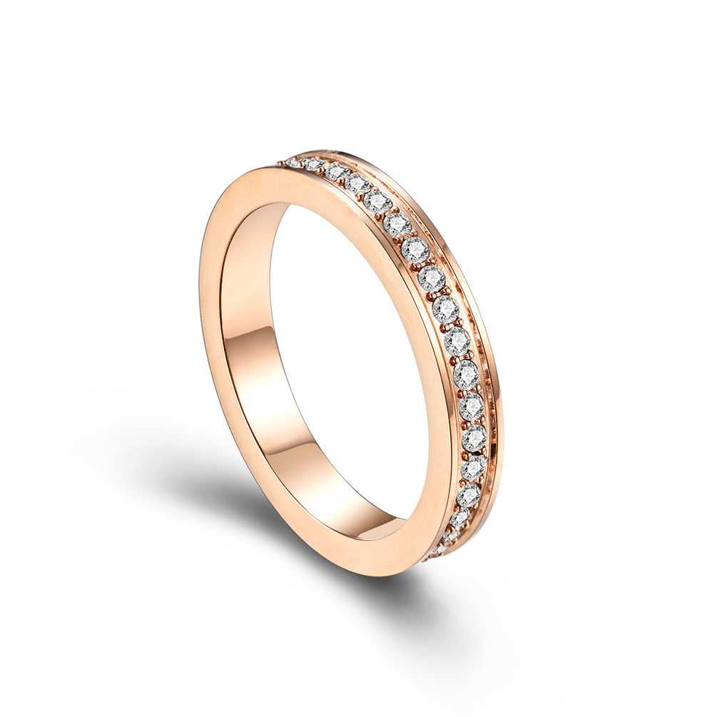 Gypsy-Inspired Stainless Steel Couple Ring
