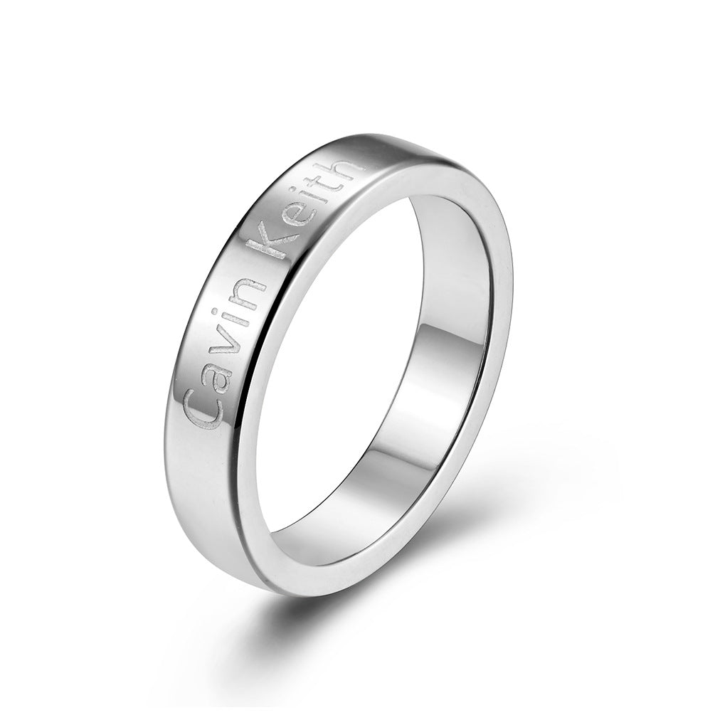 Gypsy-Inspired Stainless Steel Couple Ring