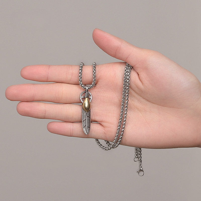 Steel Necklace – Vintage Hip Hop Inspired Everyday Accessory For Men With Bold Charms