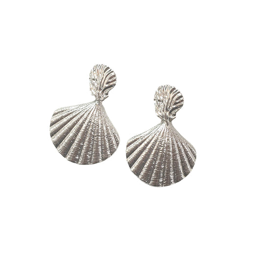 Alloy Shell Earrings with Retro Catwalk Charm