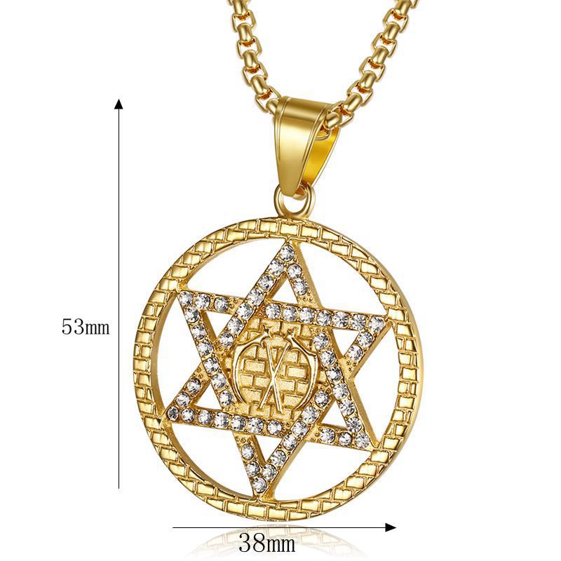 Zircon Necklace - Luxury Hexagram Pendant