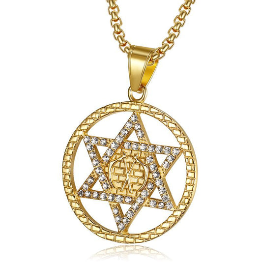 Zircon Necklace - Luxury Hexagram Pendant