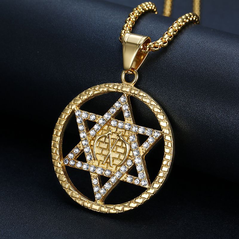 Zircon Necklace - Luxury Hexagram Pendant