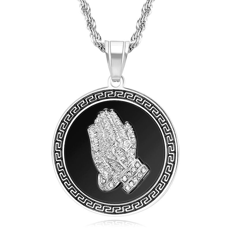 Steel Necklace – Elegant Hip Hop Bergamot Pendant With Zircon Gift-Ready Planderful
