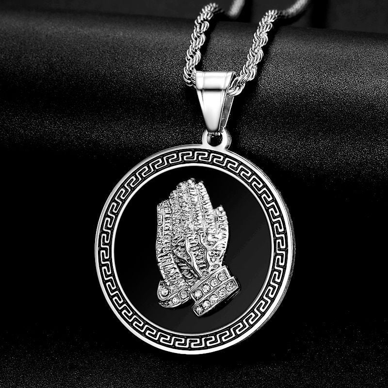 Steel Necklace – Elegant Hip Hop Bergamot Pendant With Zircon Gift-Ready Planderful