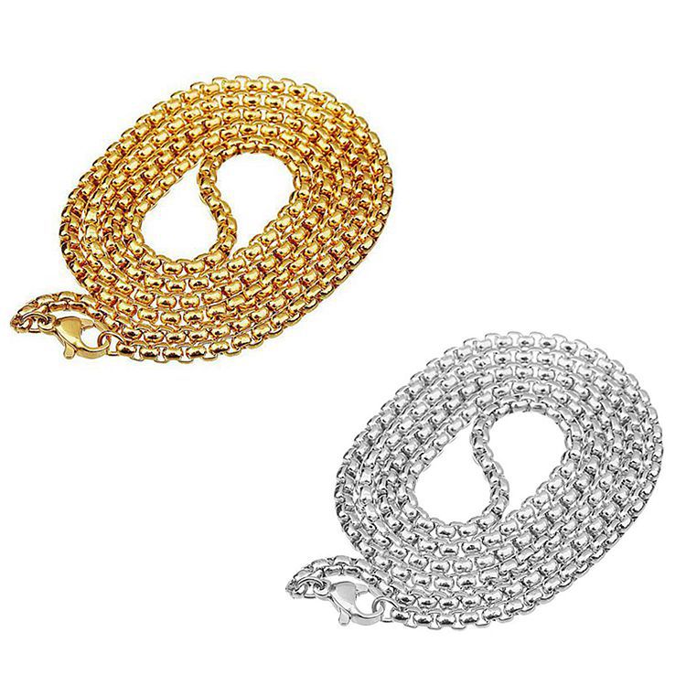 Vintage Pearl Stainless Steel Pendant Necklace