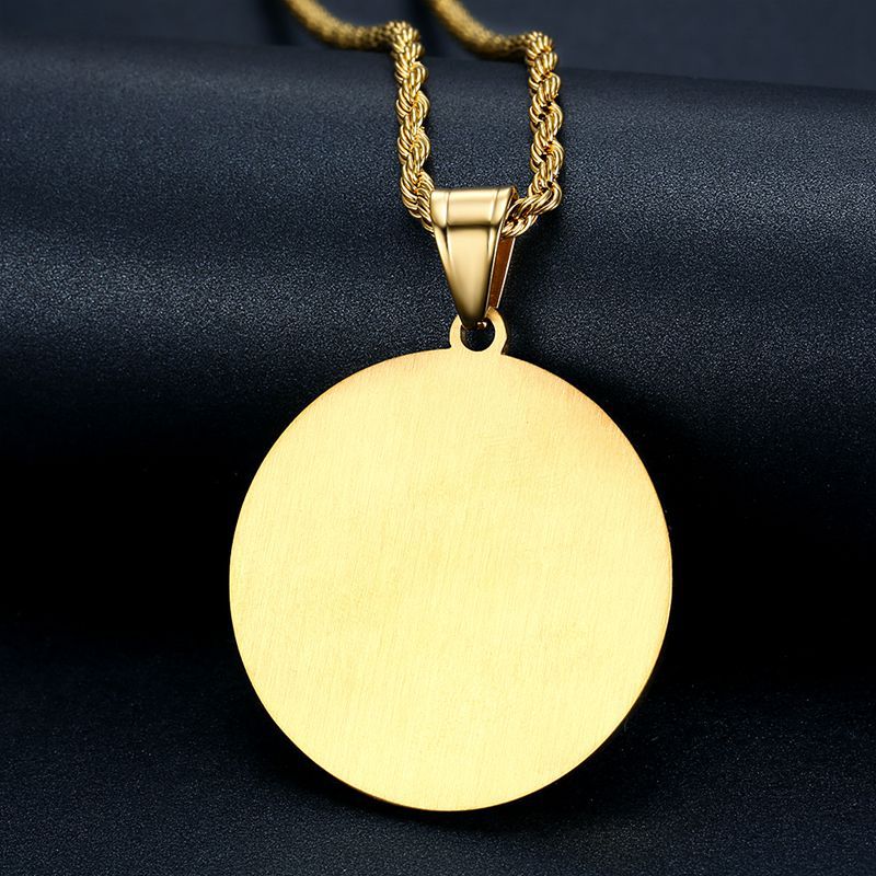 Steel Necklace – Elegant Hip Hop Bergamot Pendant With Zircon Gift-Ready Planderful
