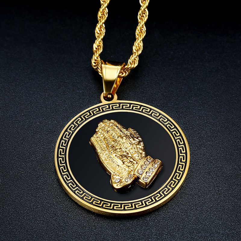 Steel Necklace – Elegant Hip Hop Bergamot Pendant With Zircon Gift-Ready Planderful