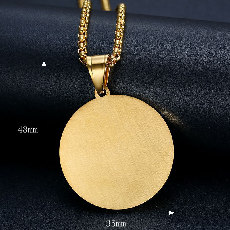 Steel Necklace - Statement Hip Hop Lion Pendant