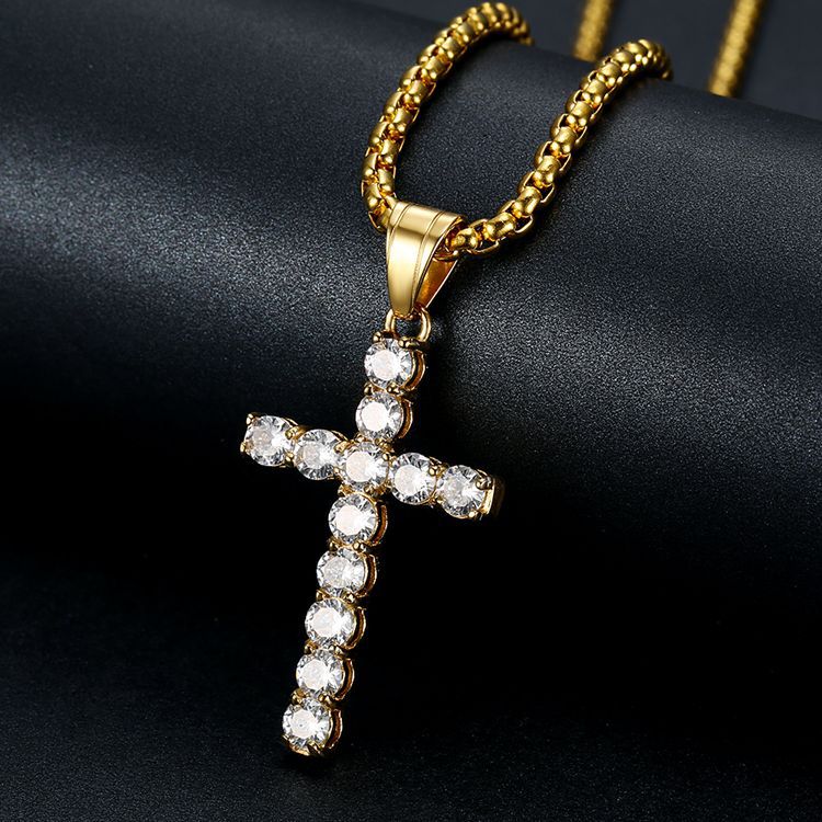 Planderful Everyday Genie Zircon Necklace In Titanium Steel Gold Plated AAA Zircon Unisex Jewelry For Men Women