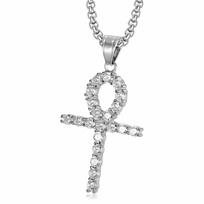 Planderful Everyday Genie Hip Hop Necklace Bold Gold Plated Zircon Amulet Pendant for Urban Fashion Fans