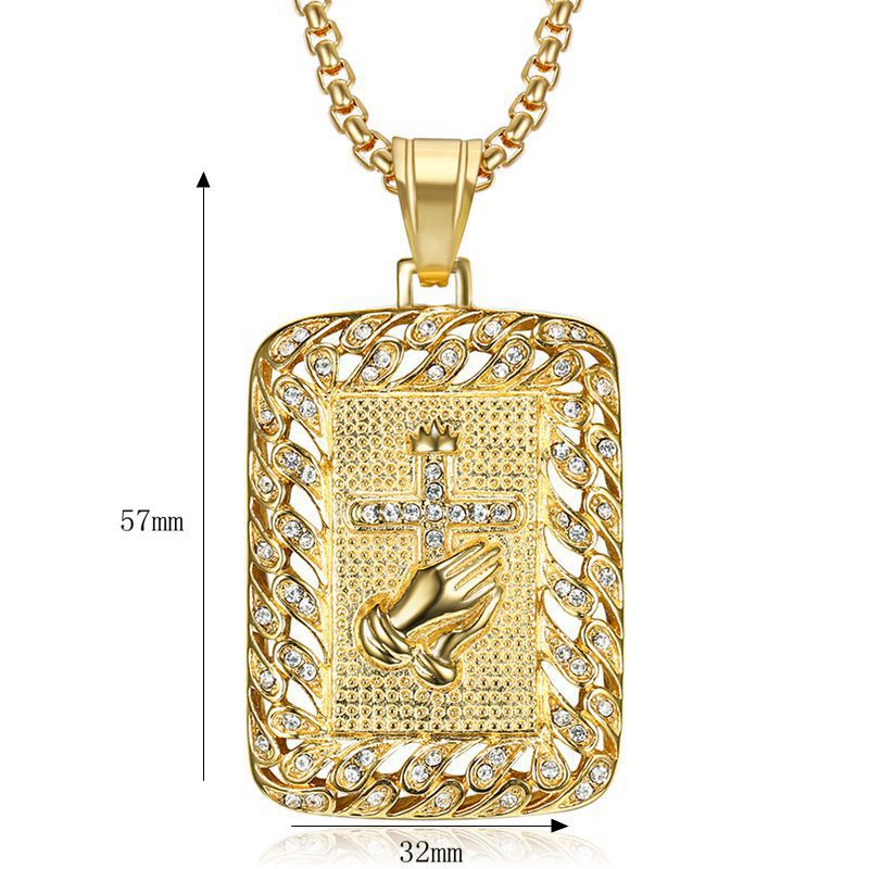 Zircon Necklace – Luxury Hip-Hop Pendant