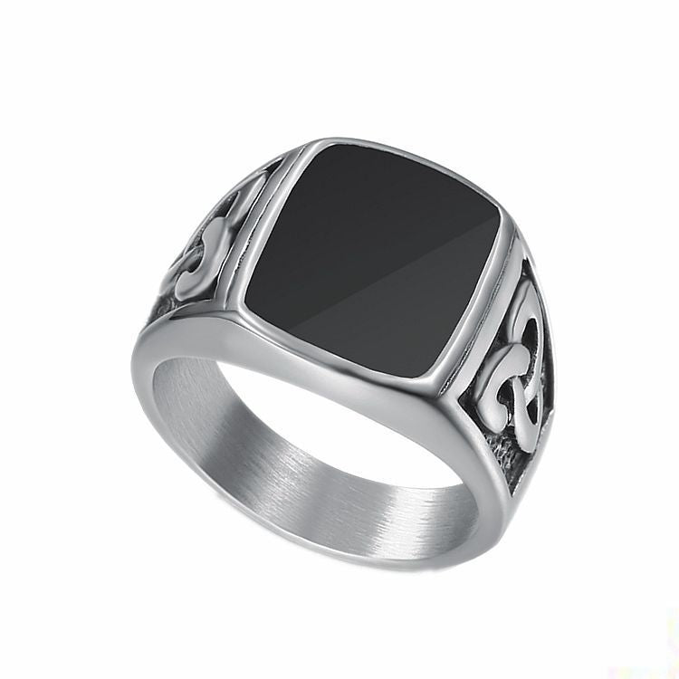 Nordic Viking Ring For Men Titanium Steel Celtic Concentric Knot Polished By Planderful Everyday Genie
