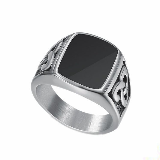 Nordic Viking Ring For Men Titanium Steel Celtic Concentric Knot Polished By Planderful Everyday Genie