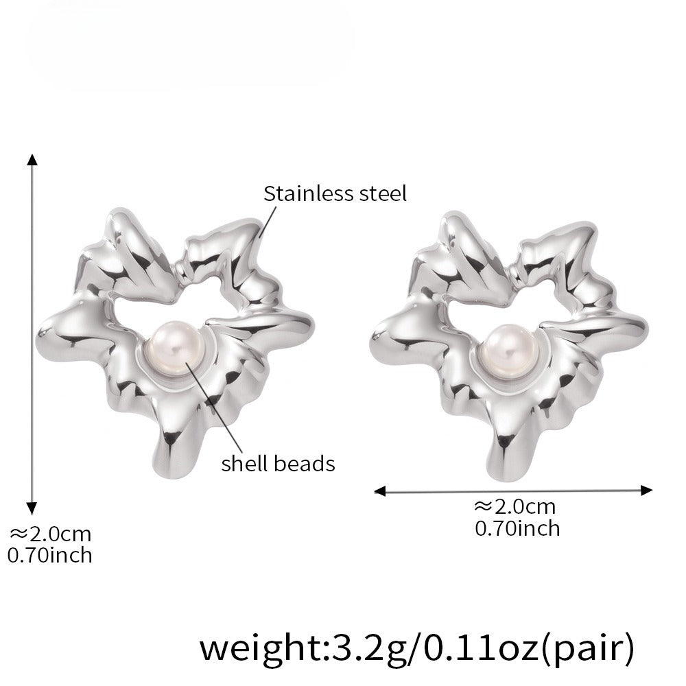 Planderful Pentagonal Stainless Steel Earrings For Women