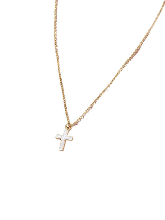 European Style Cross Necklace - Elegant Clavicle Chain Jewelry for Women