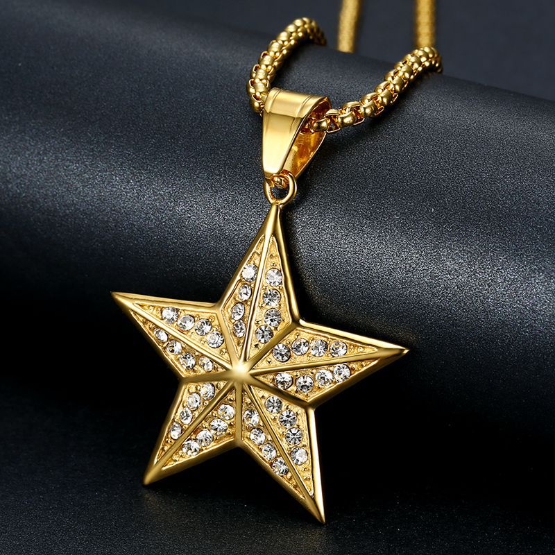 Zircon Necklace - Statement Hip-Hop Star Pendant