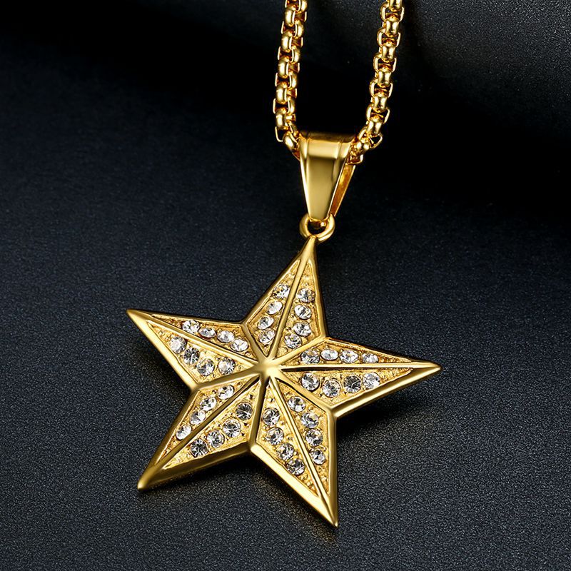 Zircon Necklace - Statement Hip-Hop Star Pendant