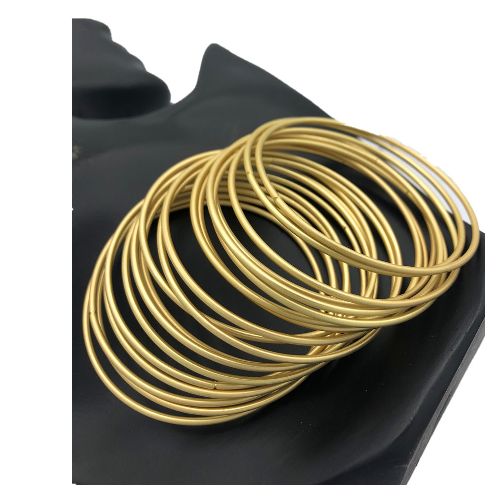 Golden Fusion Multi-layer Punk Bracelet for Stylish Women