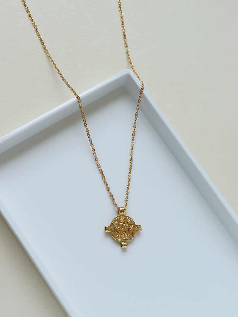 Golden Coin Necklace - Vienna Verve Collection