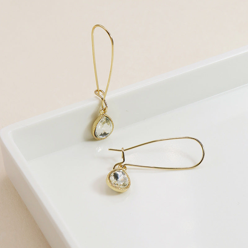 Fashionable Geometric Drop Earrings - Vienna Verve Collection