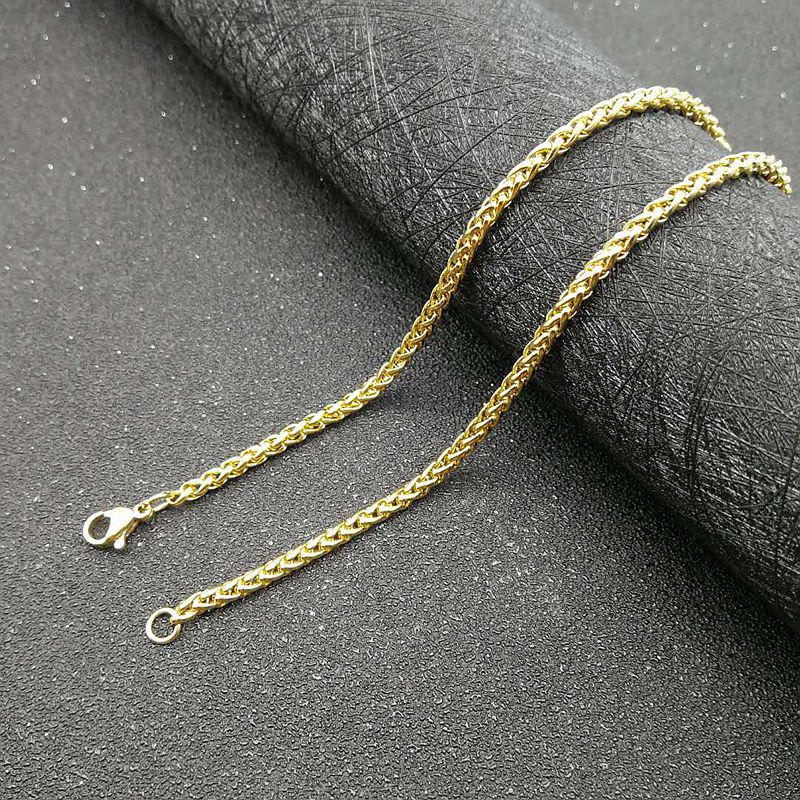 Planderful Everyday Genie Hip Hop Necklace Eye of Horus Ankh Pendant Gold Plated Zircon Titanium Steel For Men